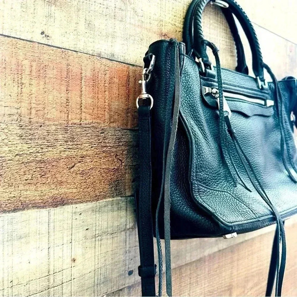 Rebecca Minkoff Regan Pebbled Leather Satchel/Crossbody - Picture 5 of 16